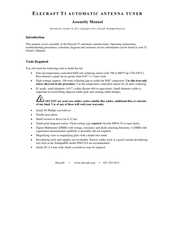 ELECRAFT T1 Assembly Manual
