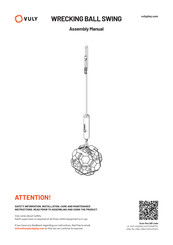 Vuly WRECKING BALL SWING Assembly Manual