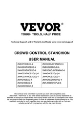 VEVOR 2MDXTHDBXG-2 User Manual