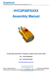 Amphenol HVC2P28FS Series Assembly Manual