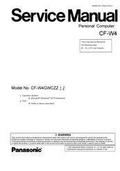 Panasonic CF-W4GWCZZ Service Manual