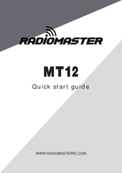 RadioMaster MT12 Quick Start Manual