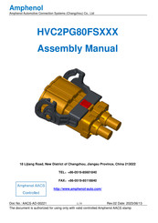 Amphenol HVC2PG80FS Series Assembly Manual