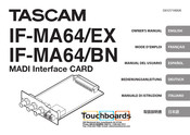 Tascam IF-MA64/EX Owner's Manual