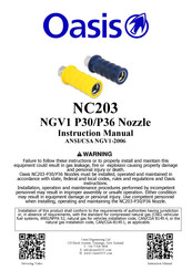 Oasis NC203 Instruction Manual