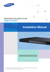 Samsung iES4028FP Installation Manual