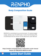 RENPHO ES-WBE28 Quick Start Manual