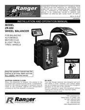 Ranger Products ZR-650 Installation And Operation Manual