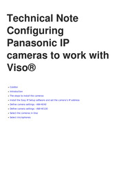 Panasonic AW-HE130 Technical Notes
