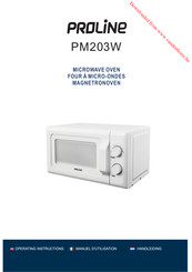 Proline PM203W Operating Instructions Manual