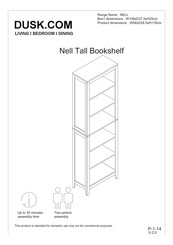 DUSK Nell Tall Bookshelf Manual