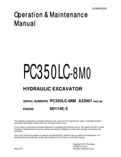 Komatsu PC350LC-8M0 Operation & Maintenance Manual