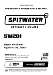 Spitwater SW201S Operating & Maintenance Manual