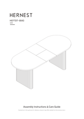 hernest Lisette HEFTDT-0043 Assembly Instructions Manual