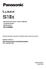 Panasonic LUMIX S1 II E Operating Instructions Manual
