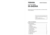 Toshiba IK-64DNA Instruction Manual