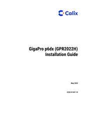Calix GPR2022H Installation Manual