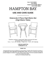 HAMPTON BAY 1001188503 Use And Care Manual