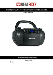 BEATFOXX CDB-1016 BK Operating Manual
