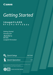 Canon imageCLASS MF426dw Getting Started