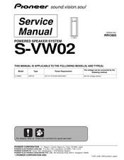 Pioneer S-VW02 Service Manual