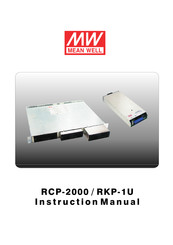 Mean Well RCP-2000 Instruction Manual