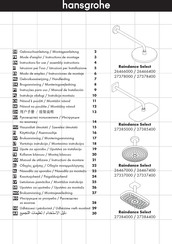 Hans Grohe Raindance Select 27385000 Instructions For Use/Assembly Instructions