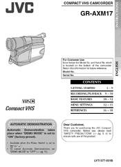 JVC GR-AXM17 Instructions Manual