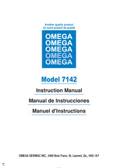 Omega 7142 Instruction Manual