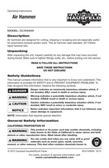Campbell Hausfeld CL153400 Operating Instructions Manual