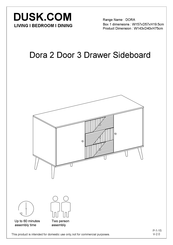 DUSK Dora 2 Door 3 Drawer Sideboard Manual