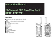 KETELESE T3F Instruction Manual