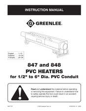 Greenlee 848 Instruction Manual