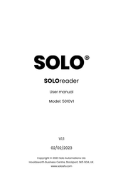 Solo SOLOreader User Manual