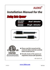 Aleko GG650U Installation Manual