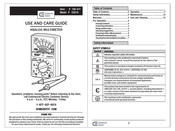 Commercial Electric CE610 Use And Care Manual
