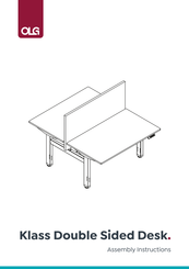 OLG Klass Double Sided Desk Assembly Instructions Manual