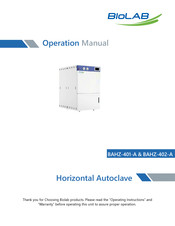 BioLAB BAHZ-401-A Operation Manual