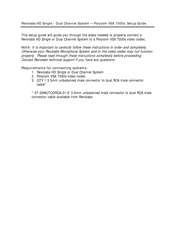 Polycom VSX 7000s Setup Manual