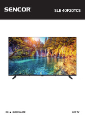 Sencor SLE 40F20TCS Quick Manual