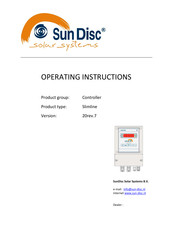 SunDisc Slimline Operating Instructions Manual