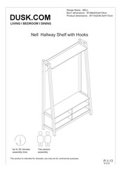 DUSK Nell Hallway Shelf with Hooks Manual