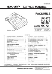 Sharp FACSIMILE NX-76 Service Manual