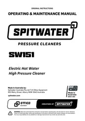 Spitwater SW151S Operating & Maintenance Manual