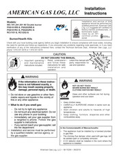 American Gas Log WC-181 Installation Instructions Manual