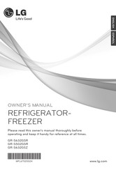 LG GR-S502GSR Owner's Manual