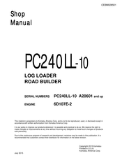 Komatsu PC240LL-10 Shop Manual
