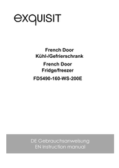 Exquisit FD5490-160-WS-200E Instruction Manual