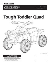 KID Trax Tough Toddler Quad KT1575AZ Owner's Manual