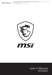 MSI GF65 Thin 9SEXR-229FR User Manual
